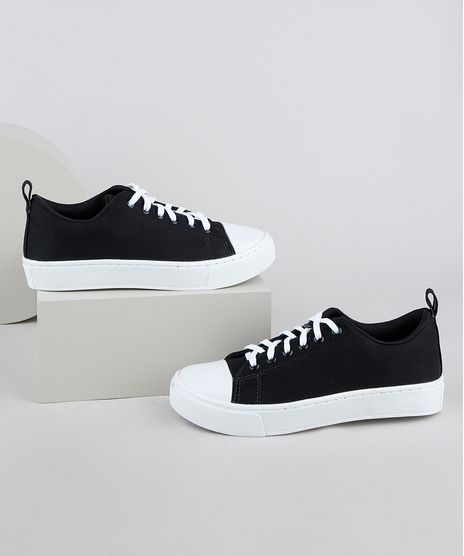 Tenis-Feminino-Oneself-Recorte-na-Ponta-Preto-9948260-Preto_1