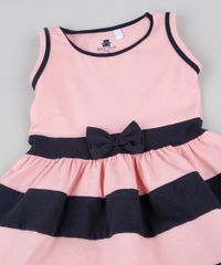 Vestido-Infantil-Listrado-com-Laco-Regata--Rosa-9945992-Rosa_4