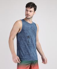 Regata-Masculina-Marmorizada-com-Coqueiro-Gola-Careca-Azul-Marinho-9867572-Azul_Marinho_1
