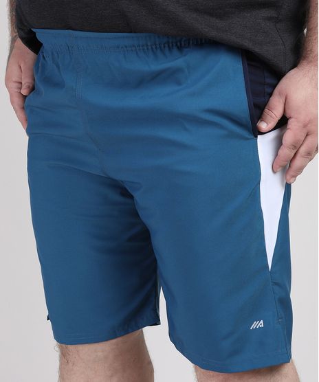Bermuda-Masculina-Plus-Size-Esportiva-Ace-com-Recortes-Azul-Marinho-9951649-Azul_Marinho_1