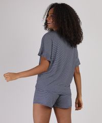 Pijama-Feminino--Life-is-Better--Listrado-Manga-Curta-Azul-Marinho-9928853-Azul_Marinho_2