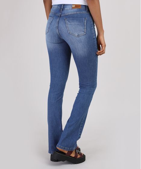 calça jeans flare cea