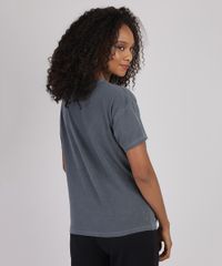 Blusa-Feminina-Pantera-Negra--Wakanda-Forever--Manga-Curta-Decote-Redondo-Chumbo-9894524-Chumbo_2