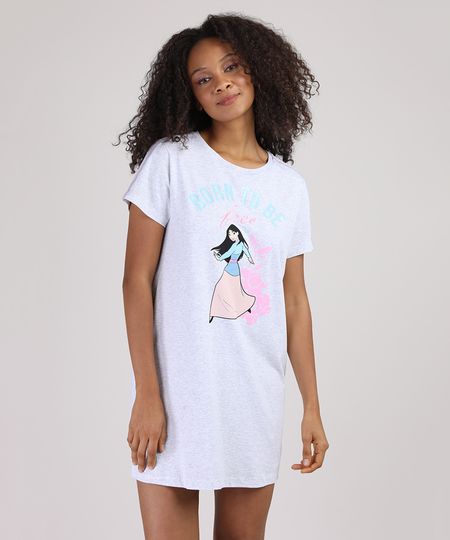 Camisola-Feminina-Mulan-Manga-Curta-Cinza-Mescla-9876307-Cinza_Mescla_1 Camisola-Feminina-Mulan-Manga-Curta-Cinza-Mescla-9876307-Cinza_Mescla_1