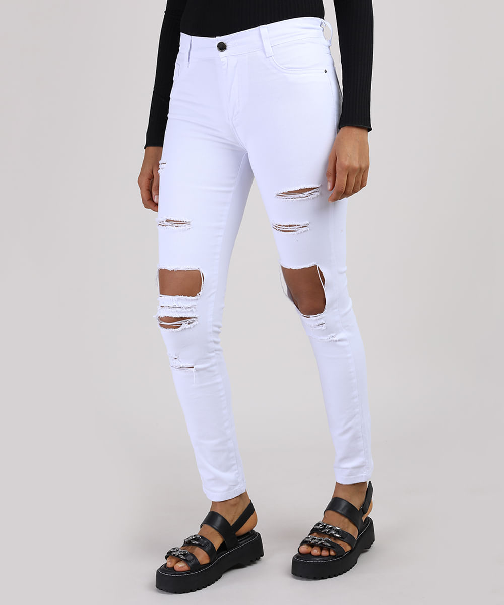 calça branca da sawary