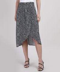 Saia-Feminina-Midi-Mullet-Transpassada-Estampada-de-Poa-Preta-9943552-Preto_1