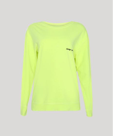 Blusao-de-Moletom-Feminino-Mindset-com-Bordado--Change-Your-Mindset--Decote-Redondo-Amarelo-Neon-9950422-Amarelo_Neon_1