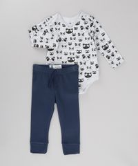 Body-Estampado-Panda-em-Algodao---Sustentavel-Cinza-Mescla-8682704-Cinza_Mescla_3