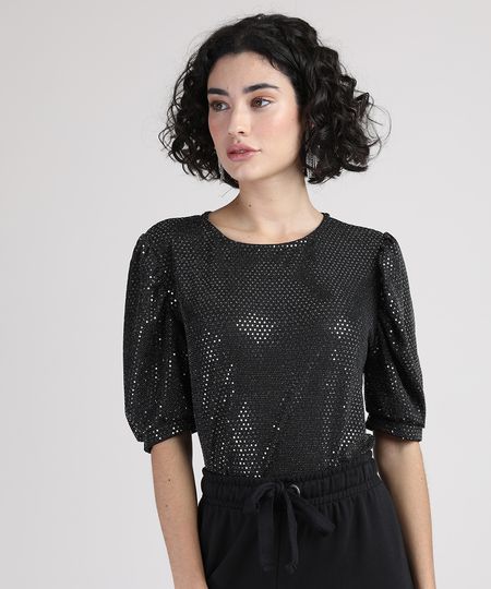 Blusa-Feminina-com-Brilho-Manga-Curta-Bufante-Decote-Redondo-Preta-9947158-Preto_1 Blusa-Feminina-com-Brilho-Manga-Curta-Bufante-Decote-Redondo-Preta-9947158-Preto_1