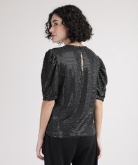 Blusa-Feminina-com-Brilho-Manga-Curta-Bufante-Decote-Redondo-Preta-9947158-Preto_2