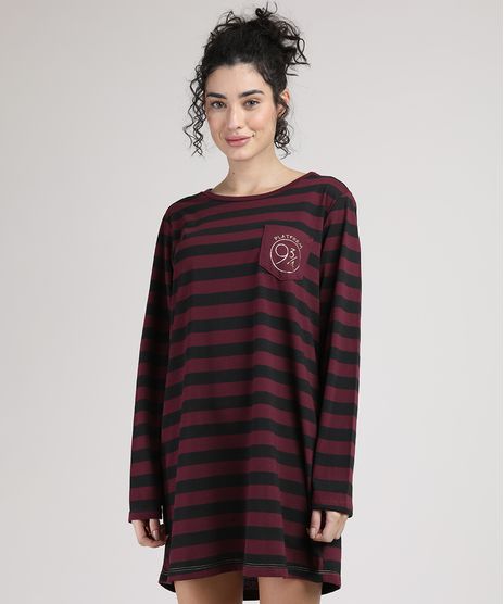 Camisola-Feminina-Harry-Potter-Listrada-Manga-Longa-Vinho-9928554-Vinho_1