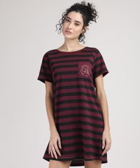 Camisola-Feminina-Harry-Potter-Listrada-Manga-Curta-Vinho-9928551-Vinho_1