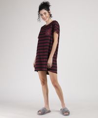 Camisola-Feminina-Harry-Potter-Listrada-Manga-Curta-Vinho-9928551-Vinho_3