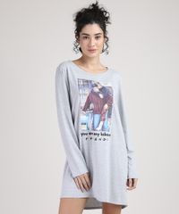 Camisola-Feminina-Casal-Friends-Manga-Longa-Cinza-Mescla-9946851-Cinza_Mescla_1