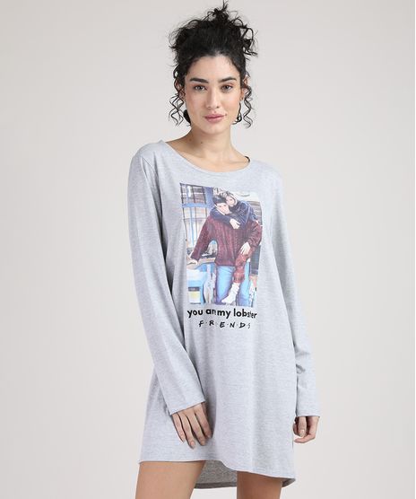 Camisola-Feminina-Casal-Friends-Manga-Longa-Cinza-Mescla-9946851-Cinza_Mescla_1