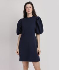 Vestido-Feminino-Mindset-Curto-Manga-Bufante-Azul-Escuro-9948975-Azul_Escuro_1