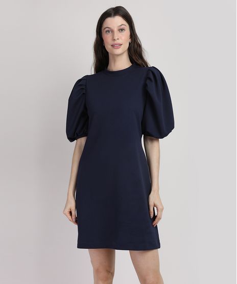 Vestido-Feminino-Mindset-Curto-Manga-Bufante-Azul-Escuro-9948975-Azul_Escuro_1