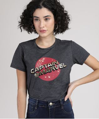 Blusa-Feminina-Capita-Marvel-Metalizada-Manga-Curta-Decote-Redondo-Cinza-Mescla-Escuro-9943566-Cinza_Mescla_Escuro_1