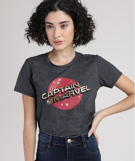 Blusa-Feminina-Capita-Marvel-Metalizada-Manga-Curta-Decote-Redondo-Cinza-Mescla-Escuro-9943566-Cinza_Mescla_Escuro_1