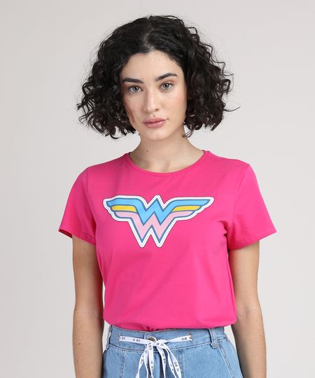 Blusa-Feminina-Mulher-Maravilha-Manga-Curta-Decote-Redondo-Pink-9951033-Pink_1 Blusa-Feminina-Mulher-Maravilha-Manga-Curta-Decote-Redondo-Pink-9951033-Pink_1