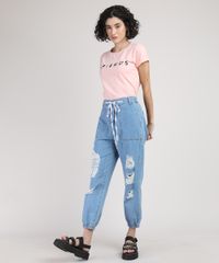 Blusa-Feminina-Friends-Manga-Curta-Decote-Redondo-Coral-9950807-Coral_3