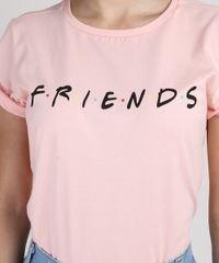 Blusa-Feminina-Friends-Manga-Curta-Decote-Redondo-Coral-9950807-Coral_4