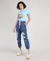 Blusa-Feminina-Os-Simpsons-Manga-Curta-Decote-Redondo-Azul-Claro-9950850-Azul_Claro_3