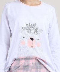 Pijama-Feminino-Urso-Estampado-Xadrez-Manga-Longa-Branco-9951191-Branco_3