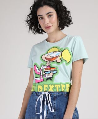 Blusa-Feminina-Dexter-e-Didi-Manga-Curta-Decote-Redondo-Verde-Claro-9950813-Verde_Claro_1