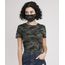 Kit-de-Blusa-Feminina-Estampada-Camuflada-Manga-Curta-Decote-Redondo---Mascara-de-Protecao-Individual-Verde-Militar-9950785-Verde_Militar_1