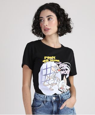 Blusa-Feminina-Pinky-e-Cerebro-Manga-Curta-Decote-Redondo-Preta-9943575-Preto_1