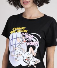 Blusa-Feminina-Pinky-e-Cerebro-Manga-Curta-Decote-Redondo-Preta-9943575-Preto_4
