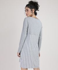 Camisola-Feminina-com-Recorte-Listrado-Manga-Longa-Cinza-Mescla-9946857-Cinza_Mescla_2 Camisola-Feminina-com-Recorte-Listrado-Manga-Longa-Cinza-Mescla-9946857-Cinza_Mescla_2