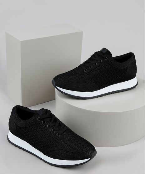 Tenis-Feminino-Via-Uno-Knit-Running-Preto-9950936-Preto_1