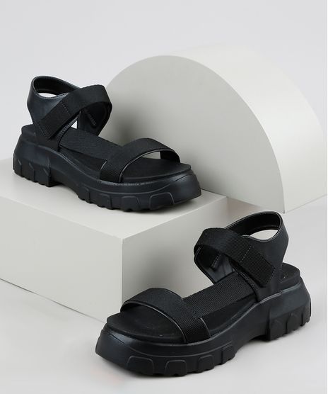 Papete-Feminina-Oneself-Flatform-Tratorada-com-Velcro-Preta-9952382-Preto_1
