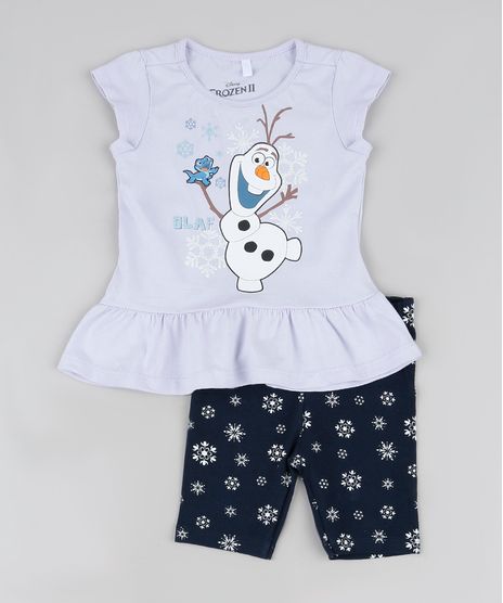 Conjunto-Infantil-de-Blusa-Olaf-Frozen-Manga-Curta-Lilas---Bermuda-Estampada-de-Flocos-de-Gelo-Azul-Marinho-9944842-Azul_Marinho_1