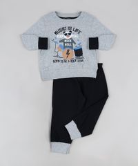 Pijama-de-Moletom-Infantil-Panda-Manga-Longa-Cinza-Mescla-9950739-Cinza_Mescla_1