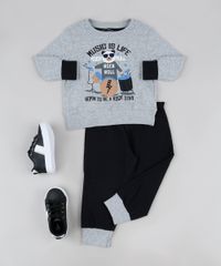 Pijama-de-Moletom-Infantil-Panda-Manga-Longa-Cinza-Mescla-9950739-Cinza_Mescla_3