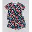Conjunto-Infantil-de-Blusa-Estampada-Floral-Manga-Curta---Short-Azul-Marinho-9946799-Azul_Marinho_1
