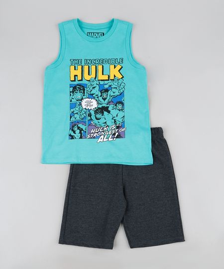 Conjunto-Infantil-de-Regata-Hulk-Verde-Agua---Bermuda-de-Moletom-Cinza-Mescla-Escuro-9943388-Cinza_Mescla_Escuro_1