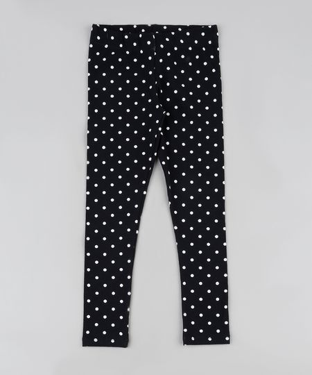 Calca-Legging-Infantil-Basica-Estampada-de-Poa-Preta-9942628-Preto_1