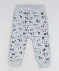 Calca-De-Moletom-Jogger--Infantil-Bichos-Cinza-Mescla-9942244-Cinza_Mescla_2