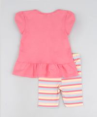 Conjunto-Infantil-Blusa-Unicornio-com-Babado-Manga-Curta---Bermuda-Listrada-Ciclista-Rosa-9943625-Rosa_2