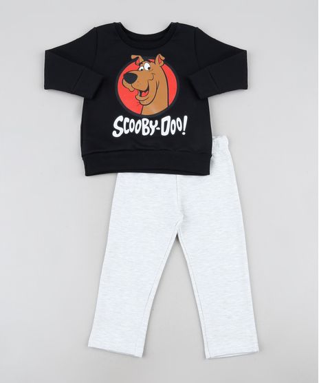 Conjunto-Infantil-em-Moletom-Scooby-Doo-de-Blusao-Mostarda---Calca-Cinza-Mescla-Claro-9942611-Cinza_Mescla_Claro_1