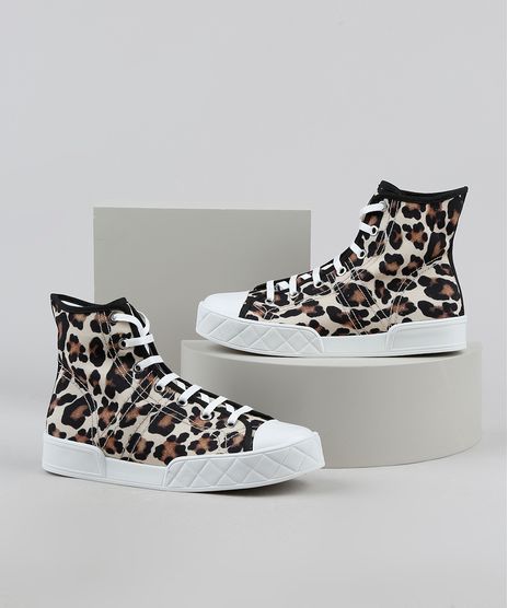 Tenis-Feminino-Oneself-Cano-Alto-Estampado-Animal-Print-Onca-Bege-Claro-9948215-Bege_Claro_1