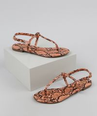 Rasteirinha-Feminina-Via-Uno-Estampada-Animal-Print-Cobra-Laranja-9951322-Laranja_1