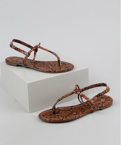 Rasteirinha-Feminina-Via-Uno-Estampada-Animal-Print-Cobra-Marrom-9951323-Marrom_1