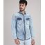 Camisa-Jeans-Masculina-Slim-com-Bolsos-Manga-Longa-Azul-Claro-9943159-Azul_Claro_1