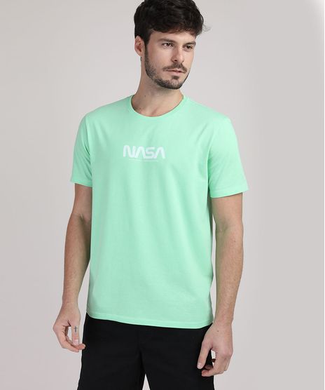 Camiseta-Masculina-NASA-Manga-Curta-Gola-Careca-Verde-Claro-9950971-Verde_Claro_1