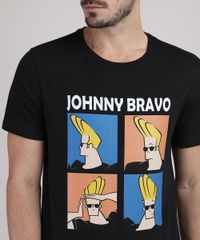 Camiseta-Masculina-Johnny-Bravo-Manga-Curta-Gola-Careca-Preta-9950975-Preto_4